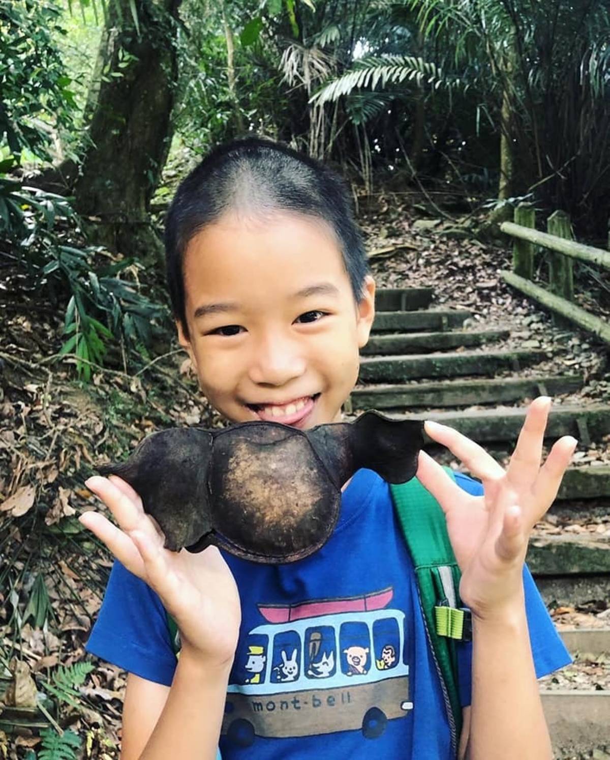 臺北市湖山國小曾粲然同學熱愛觀察動植物