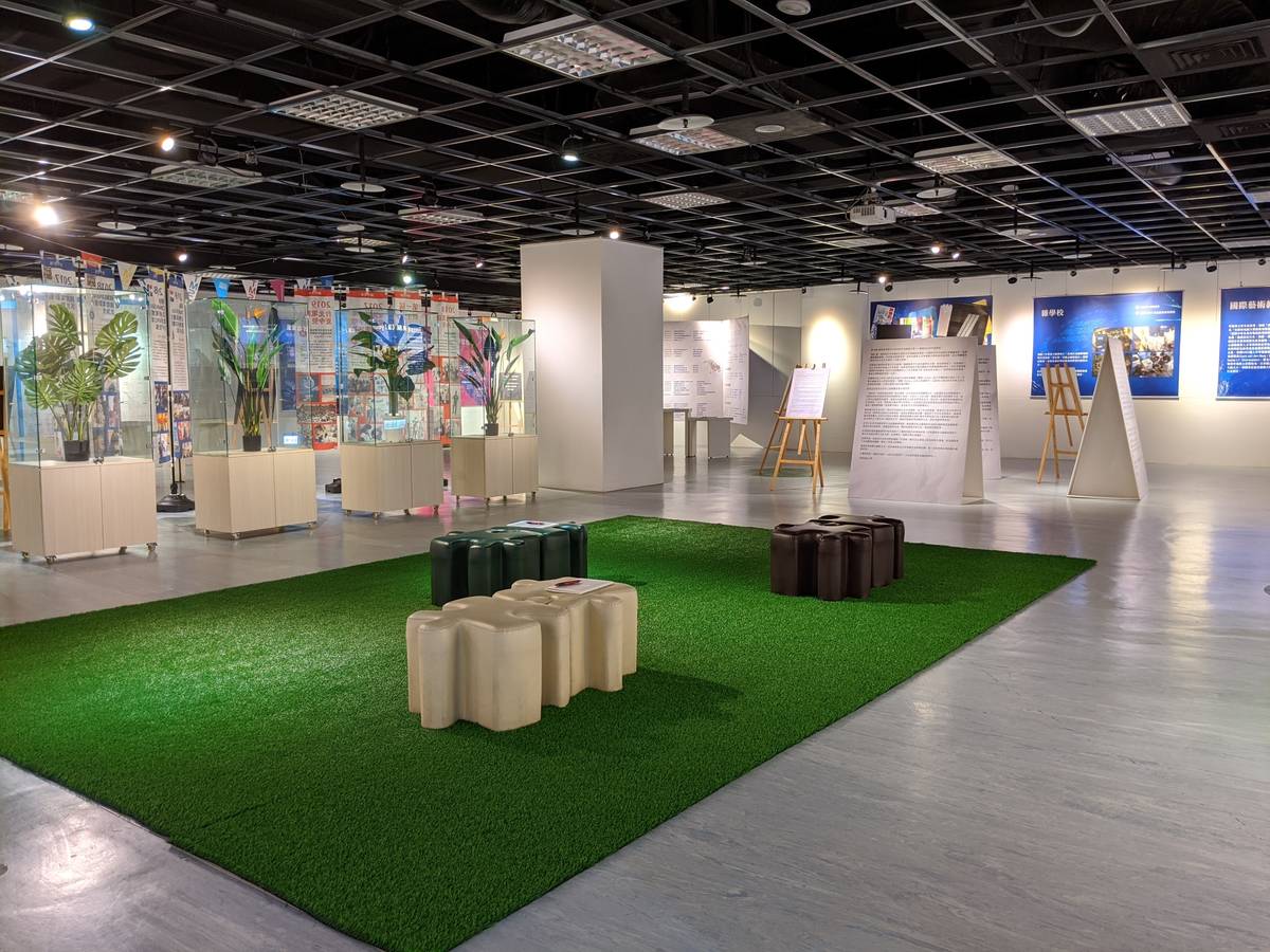青發處「野性的優雅」展覽中可見TMS五年辦學軌跡及多樣特色課程的介紹