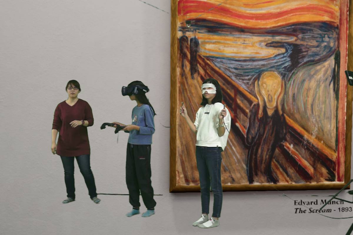 辛亥國小學生運用VR虛擬實境探索大師名作，並挑戰3D VR藝術繪圖創作