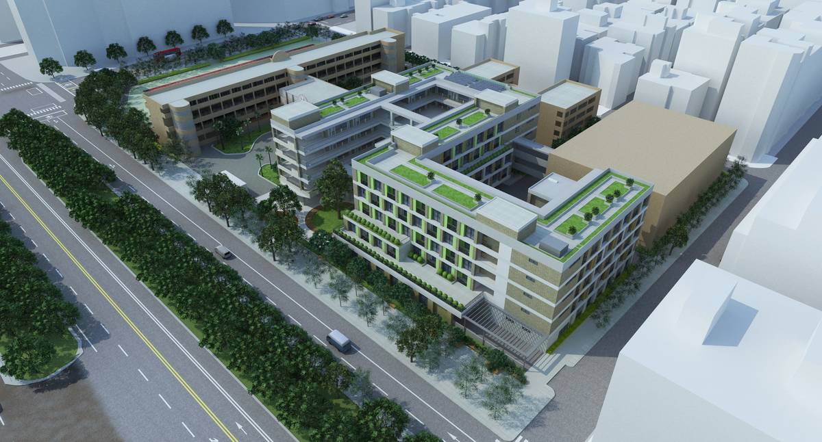 敦化國小校舍拆除改建工程以「綠蔭。橙光。藍天。好上學」為設計意象