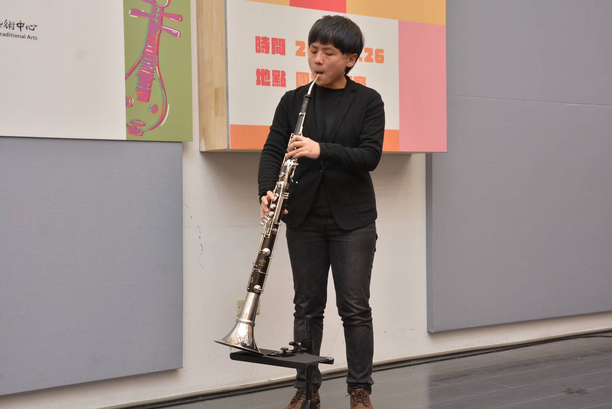 次中音嗩吶演奏家曾榆尹演出《族韻藏臆》