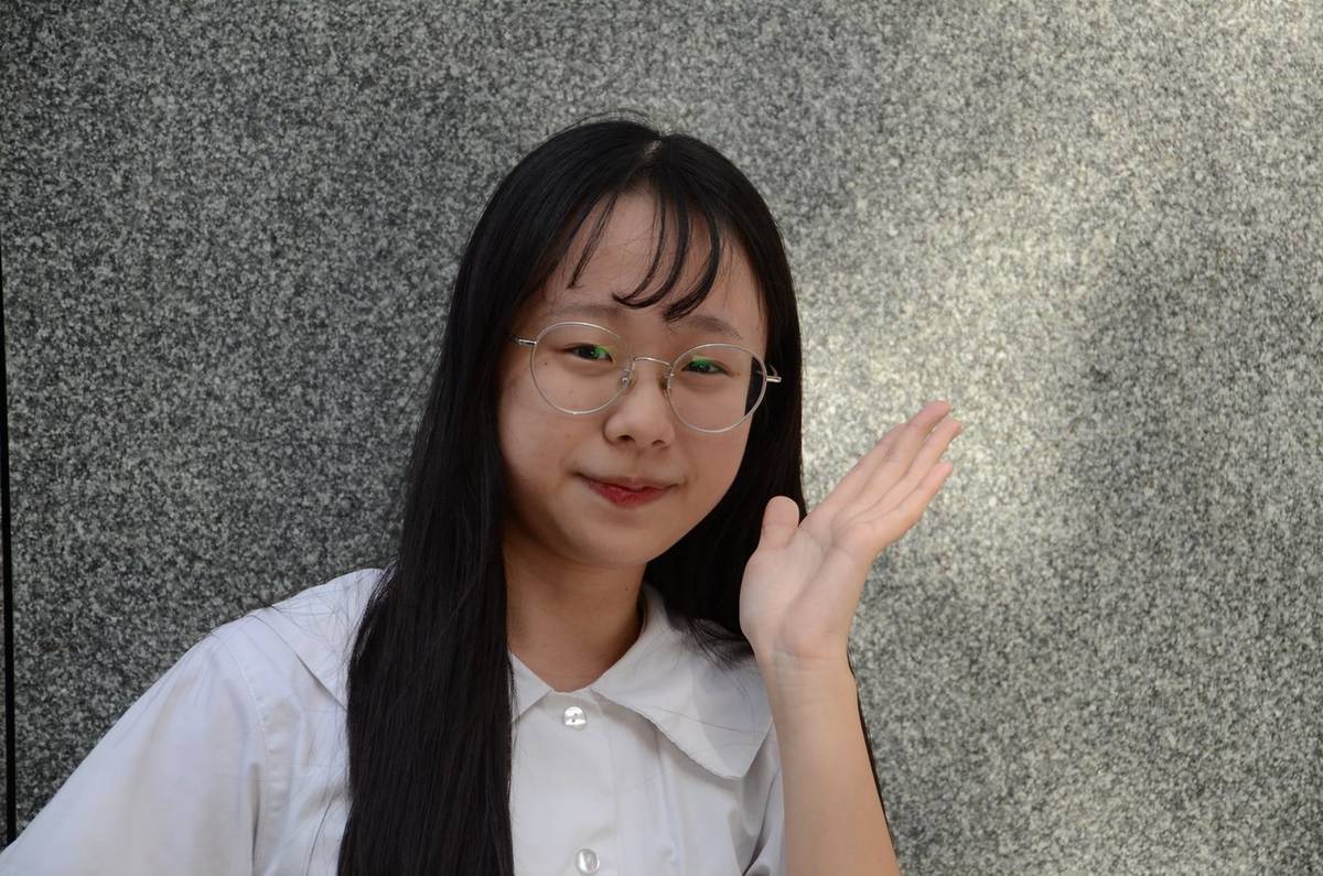 金陵女中黃鈺庭同學學測成績達全校最高分54級分