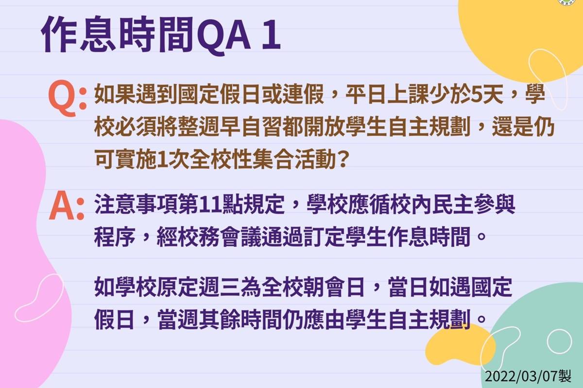 學生可能相關提問