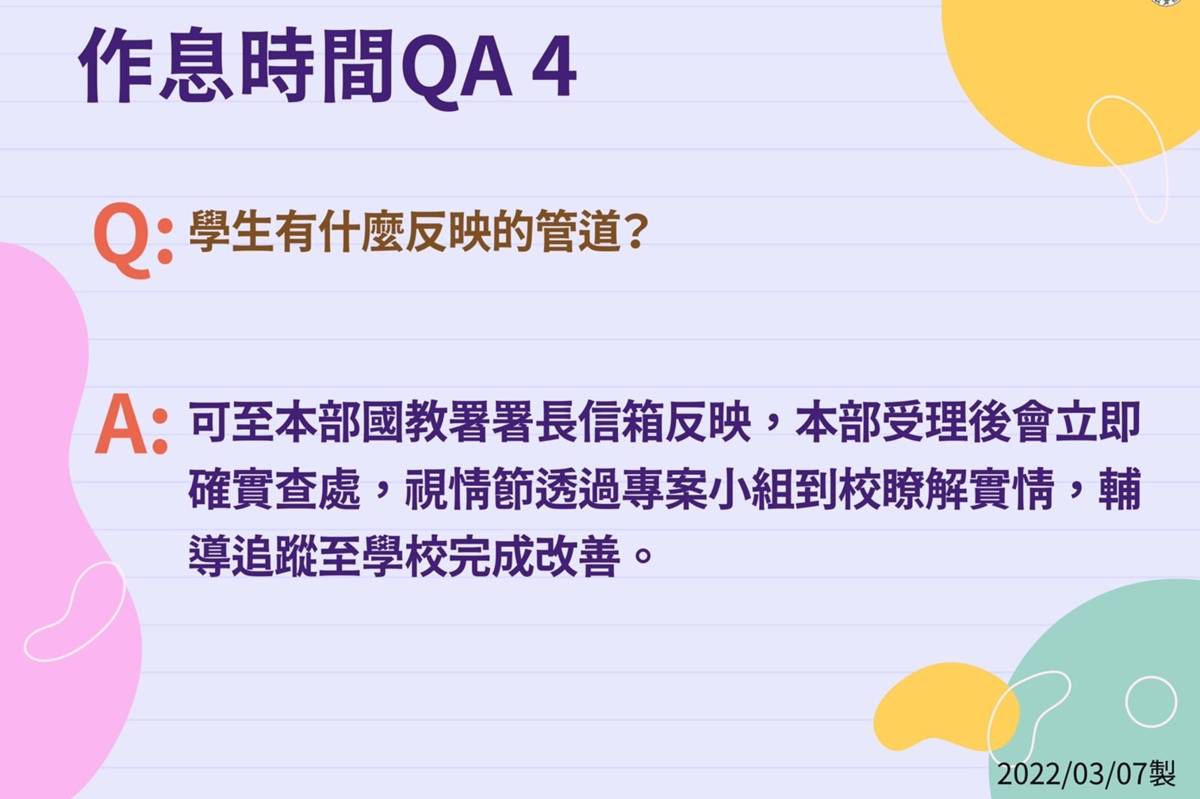 學生可能相關提問