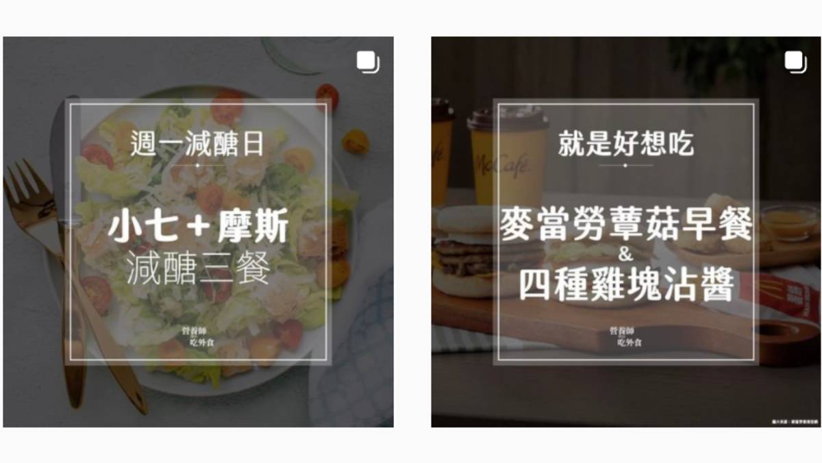 粉絲專頁 營養師帶你吃外食 系列貼文