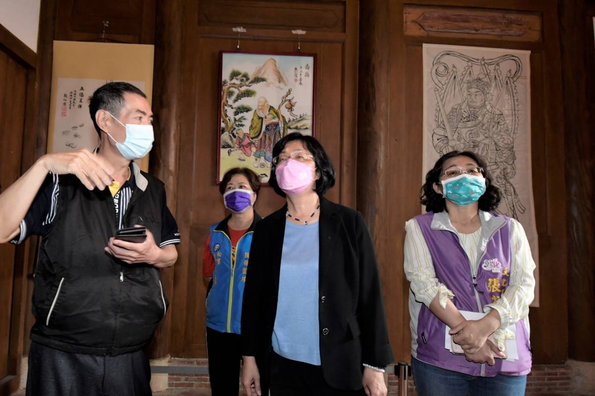 陳敦仁藝師寺廟彩繪作品在彰化工藝展覽館首次開展(圖片來源：彰化縣政府提供)