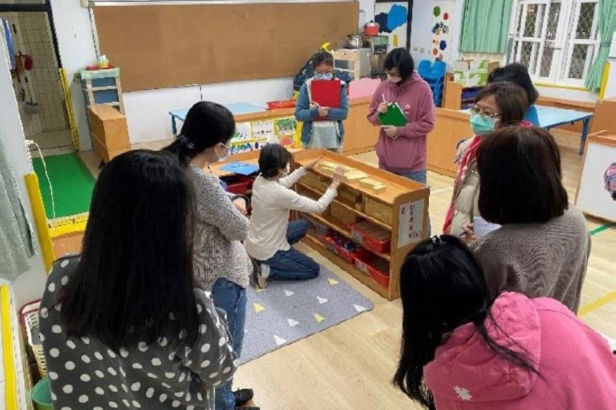輔導人員入班觀察後，協助改造學習區