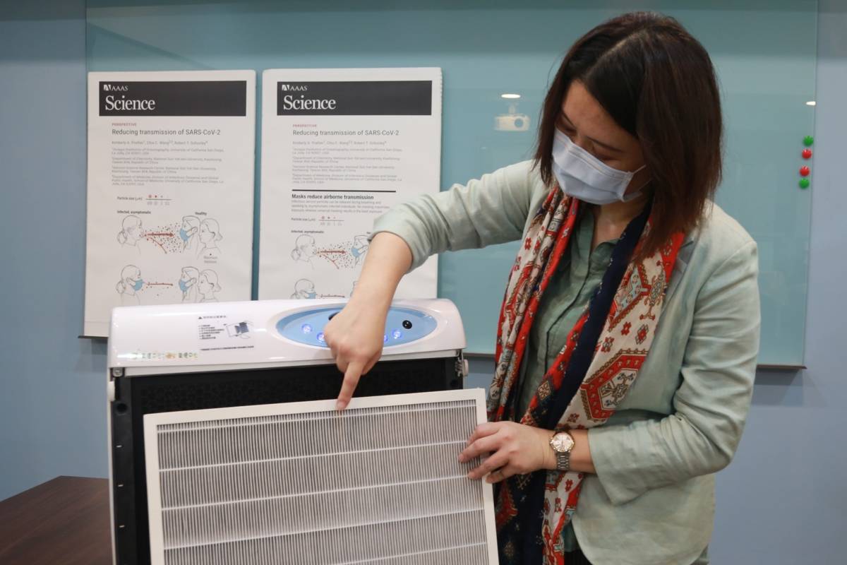 疫情延燒 中山大學氣膠中心呼籲加強氣膠傳播防疫