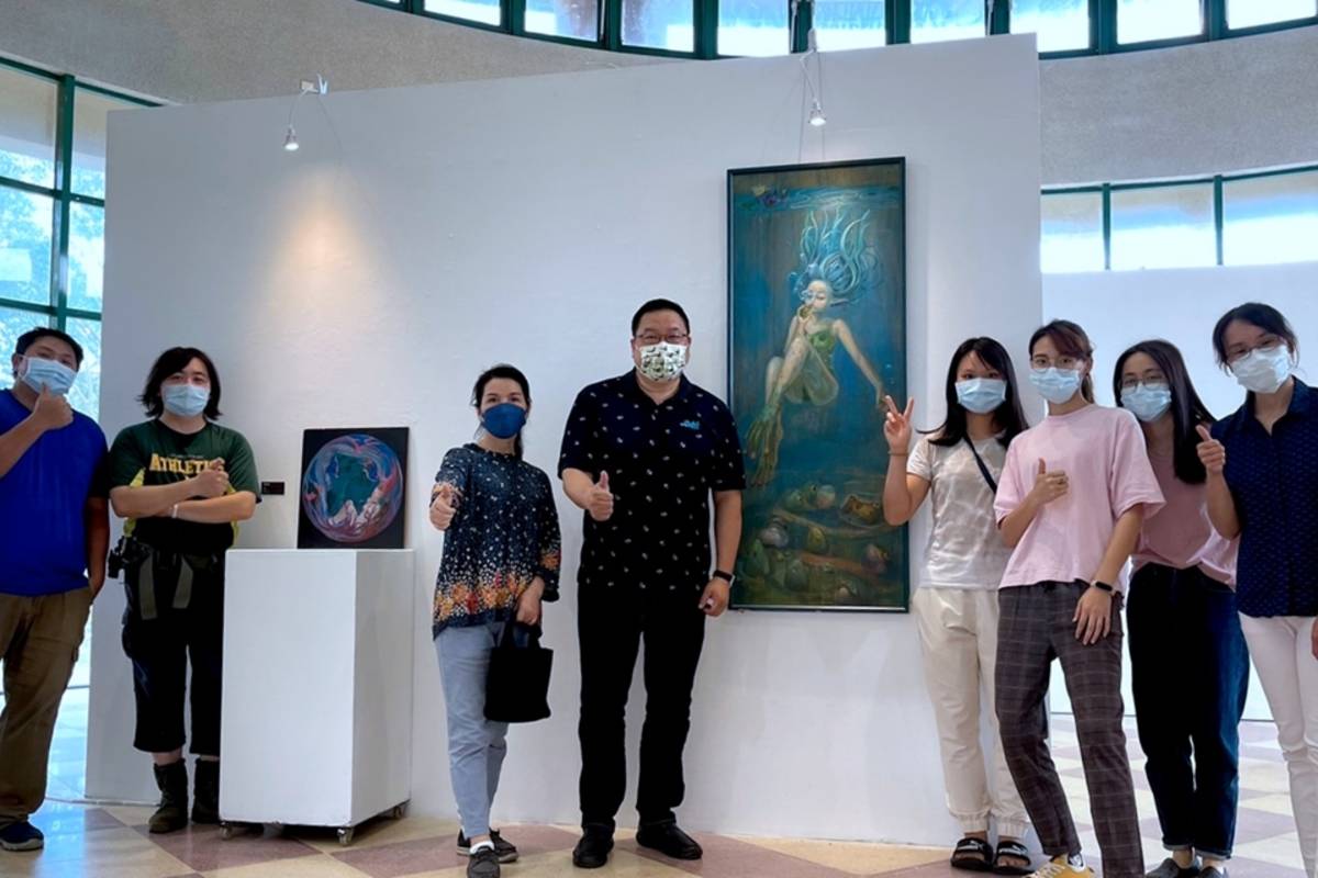 師生合影