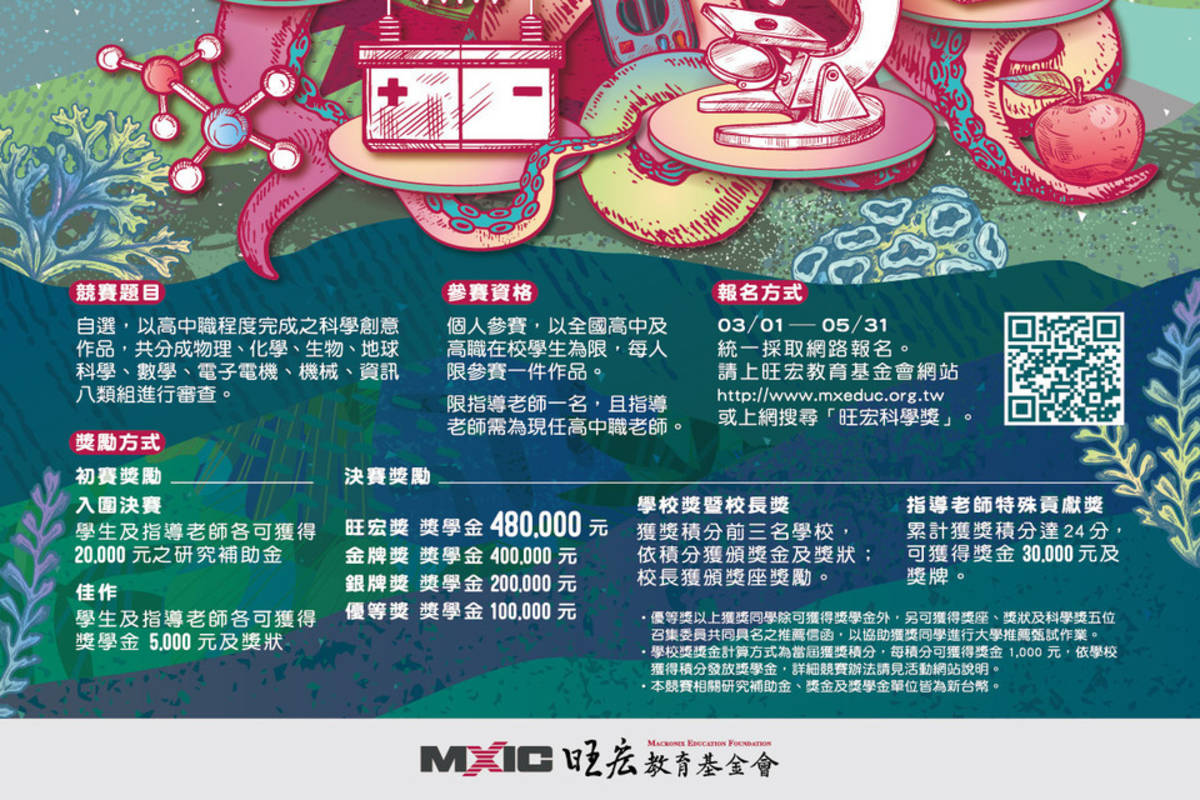 第21屆旺宏科學獎海報 (旺宏基金會提供)