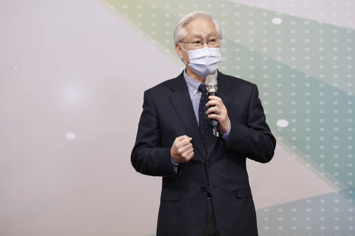 科技部部長吳政忠於學術研究獎頒獎典禮致詞。