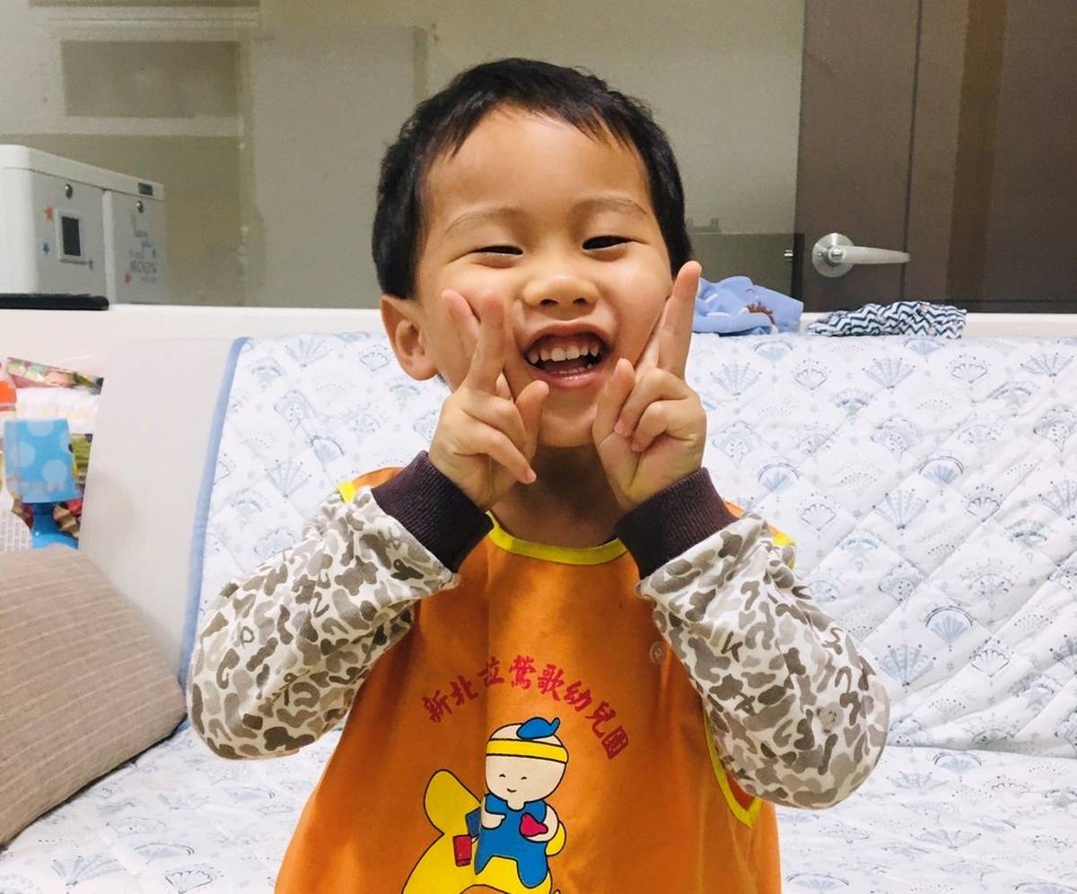 幼幼班小寶貝宥宥(化名)說故事開心說我愛你