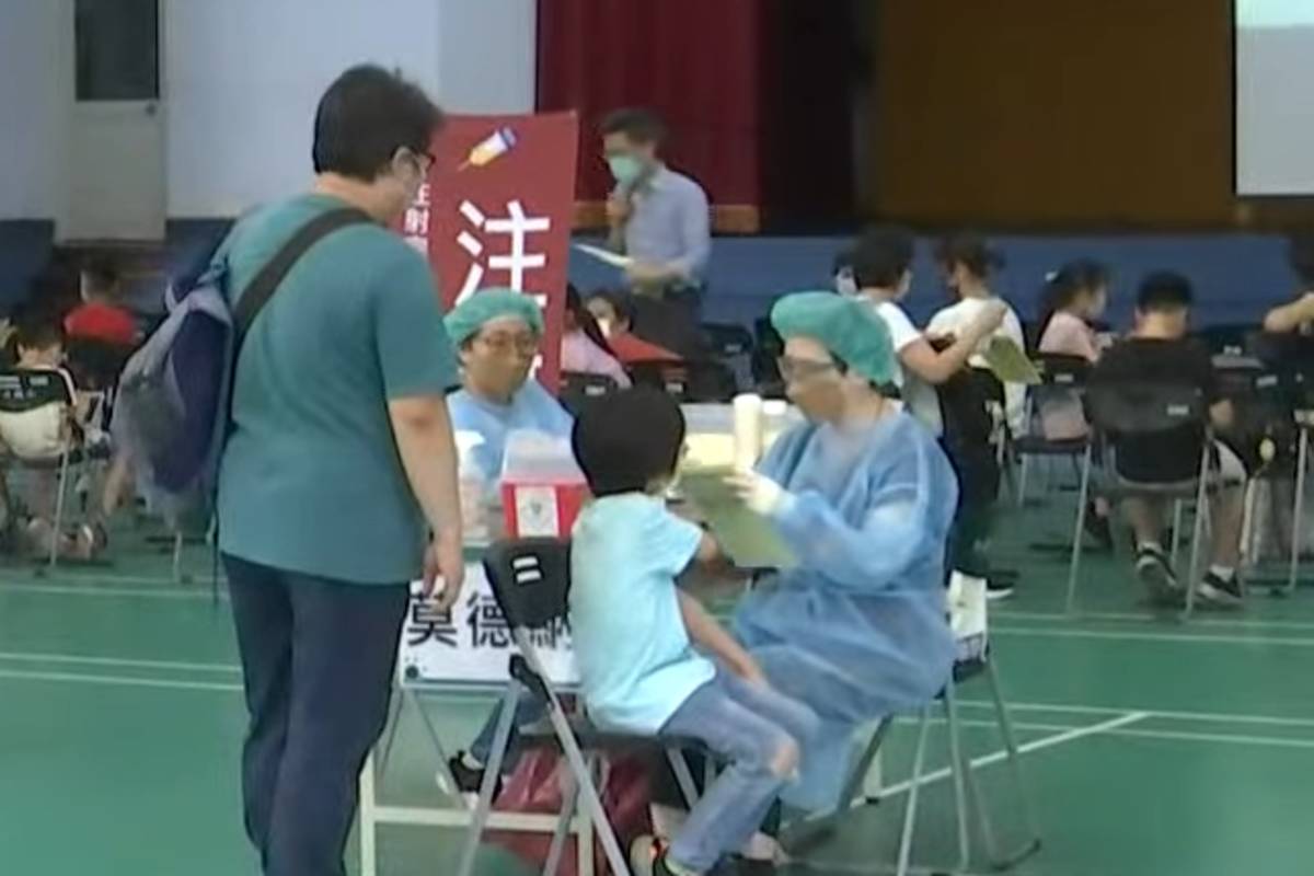 臺北市兒童疫苗第2劑國小校園接種開跑