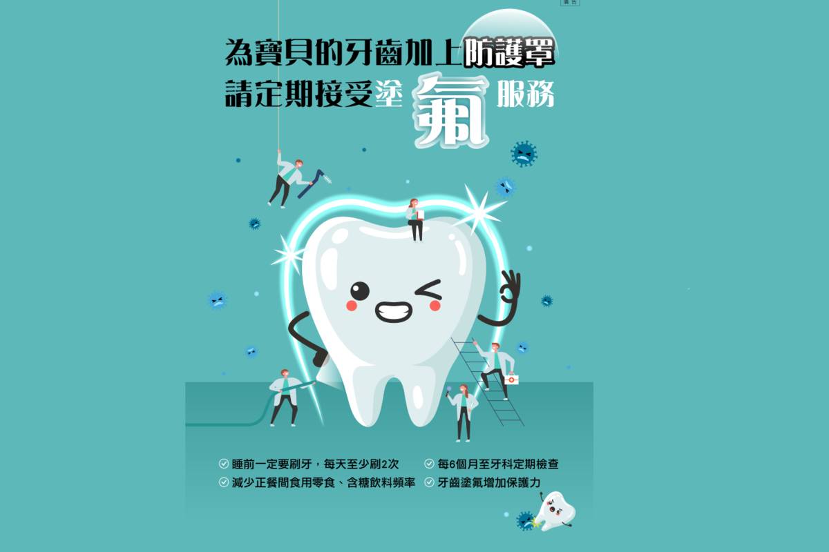 臺北市聯合醫院暑假為學齡兒童免費塗氟