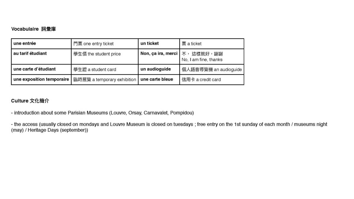 用英文認識法國文化和法語:3-2