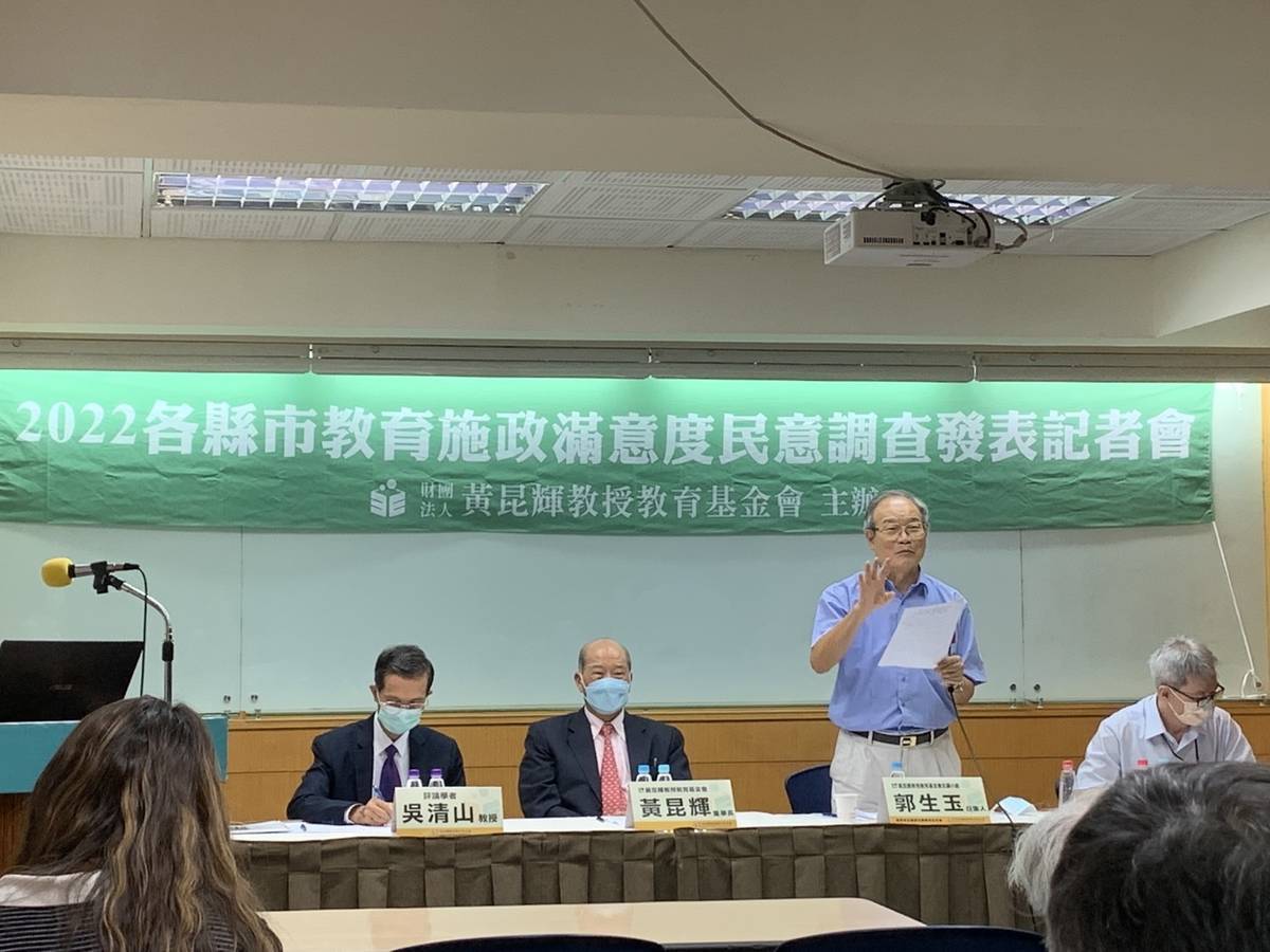 民調小組召集人郭生玉（邱祐慶攝）