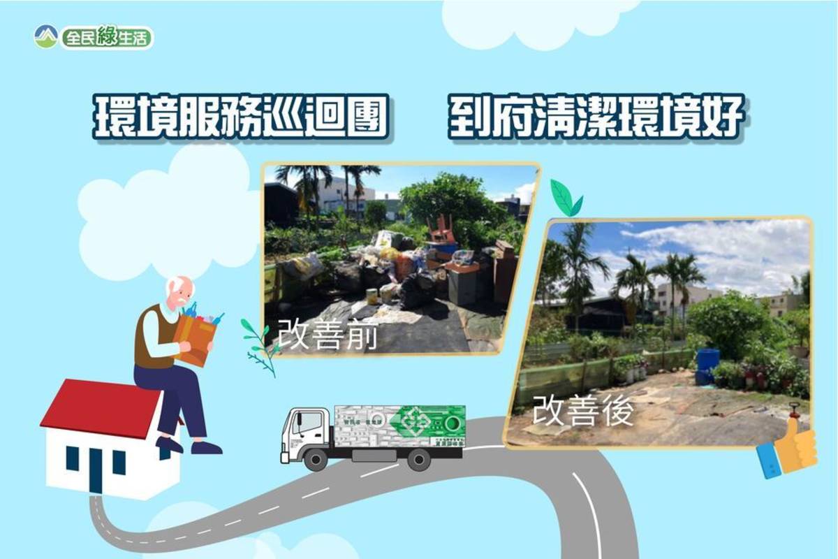 資收關懷宣傳圖卡 (環保署提供)