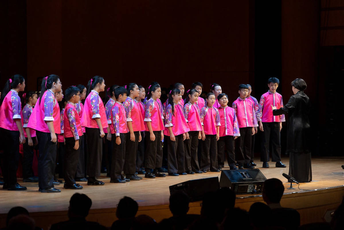 2022總統府音樂會演出團隊國立客家兒童合唱團。(總統府提供)