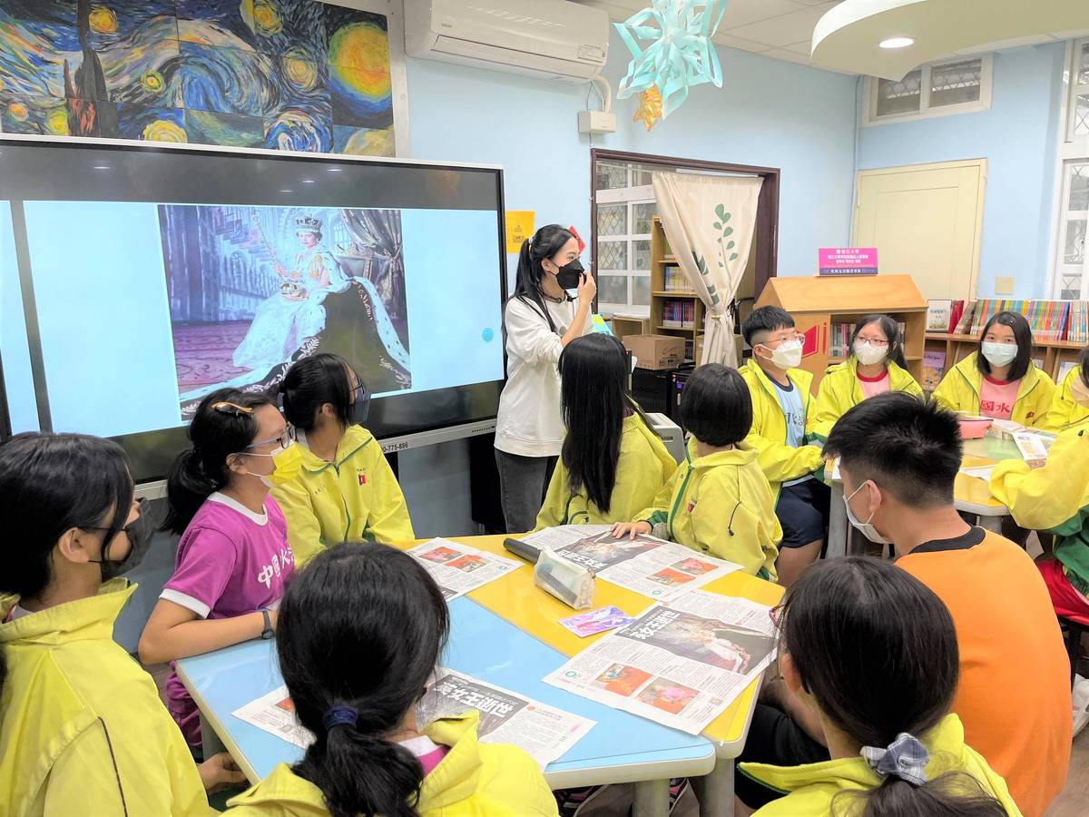 淡水國中國際教育四堂課分享女王對英國、大英國協到全球貢獻