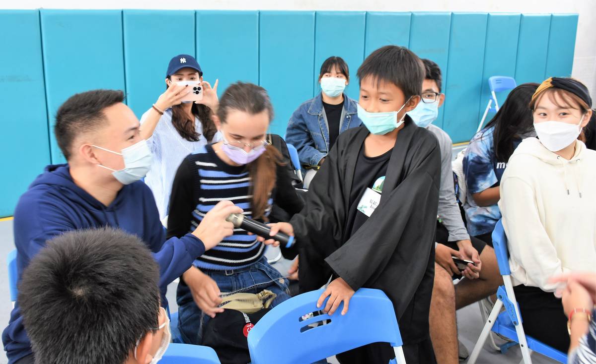湖田實小以英文訪問大學伴