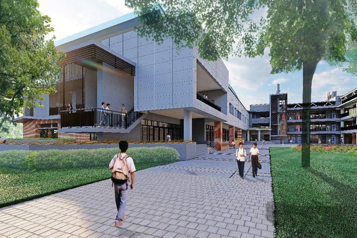 內湖國中新建綜合大樓完工模擬圖