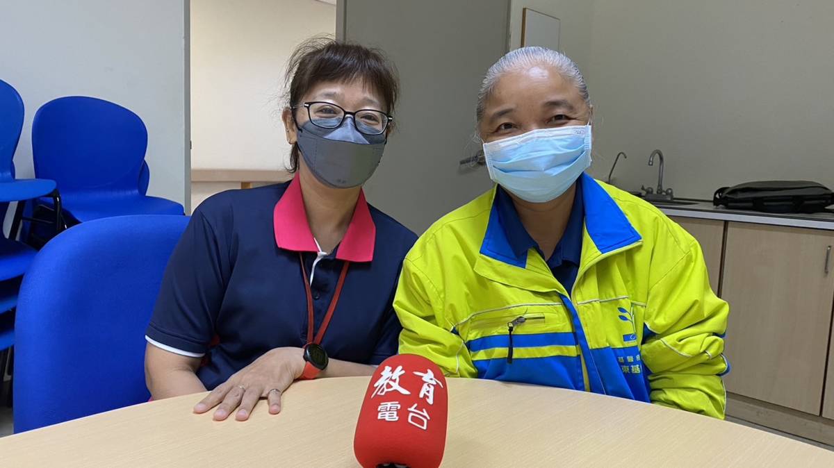 王麗玲組長(左)、呂湘玉居家照顧服務員(右)
