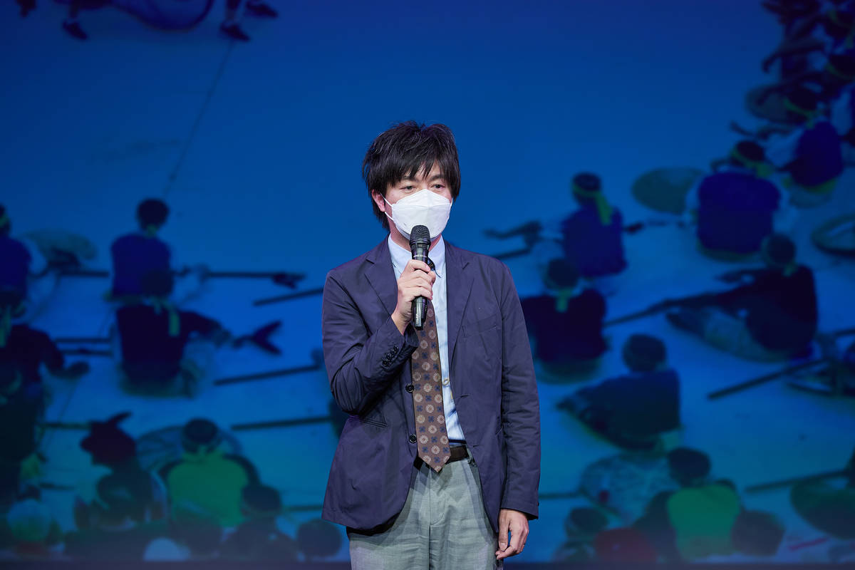 策展人國立臺北藝術大學林承緯教授致詞 (文總提供)
