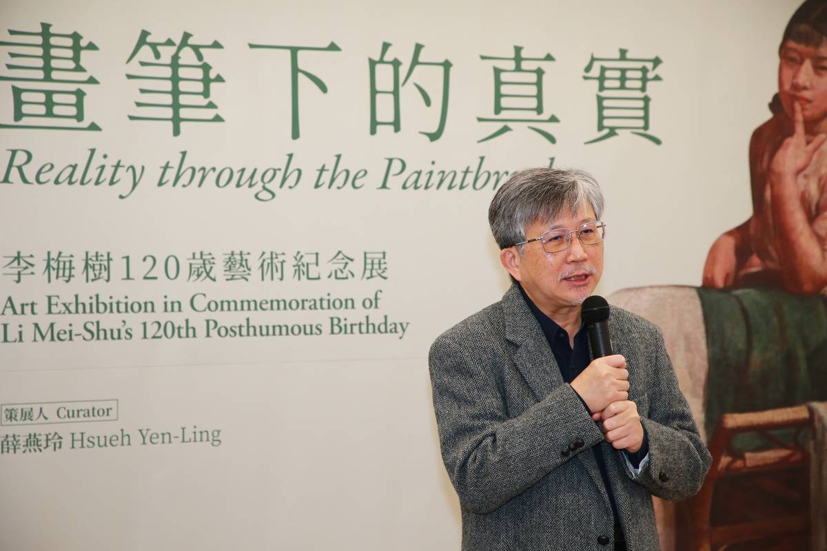 國立臺灣美術館長廖仁義感謝李梅樹紀念館及李梅樹文教基金會的全力支持，出借李梅樹寫的筆記、讀過的書、穿過的學校制服等文物，讓本次展覽以更多元的視角呈現藝術家的一生 (文化部提供)