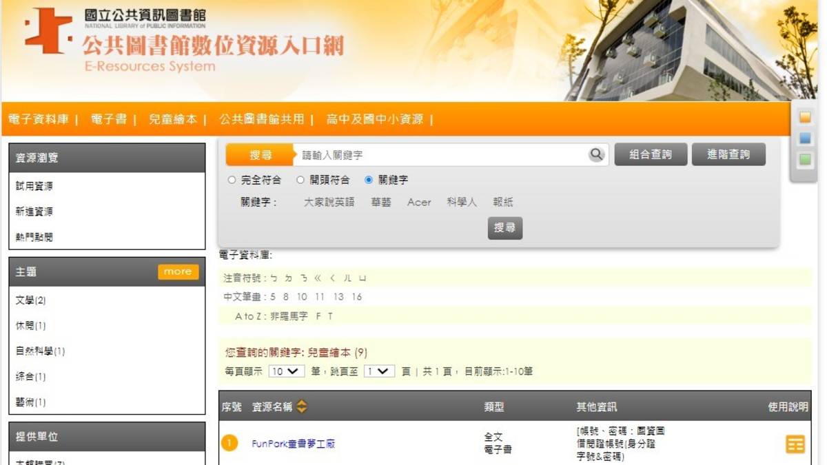 07圖書館的數位資源使用_國資圖數位資源入口網