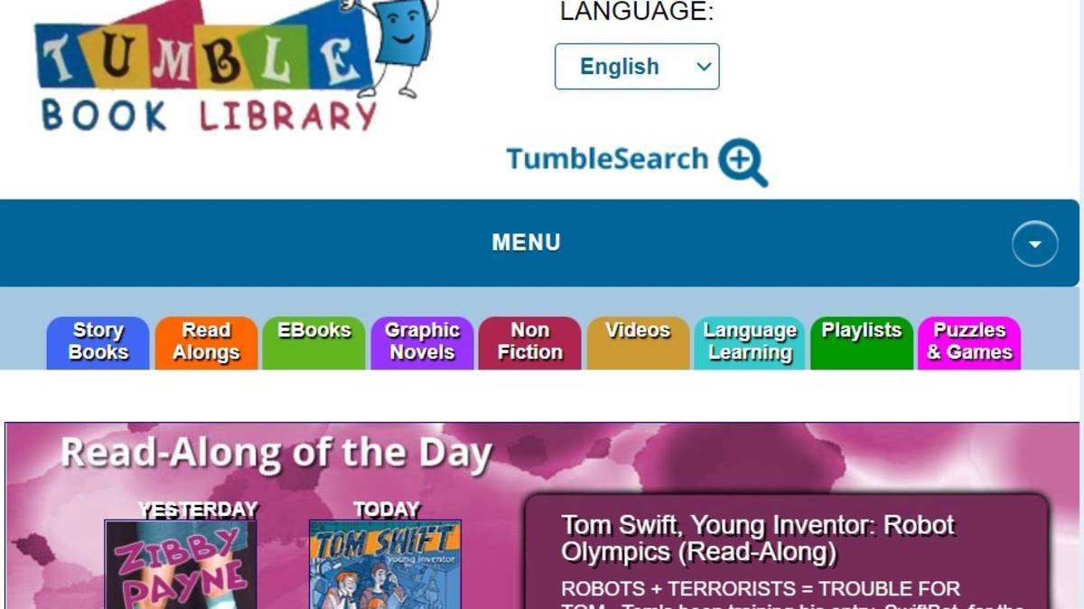 TumbleBooks互動英文電子書