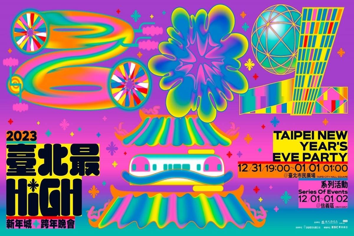 2023「臺北最High新年城」跨年晚會12/31晚上7點於北市府前的市民廣場登場