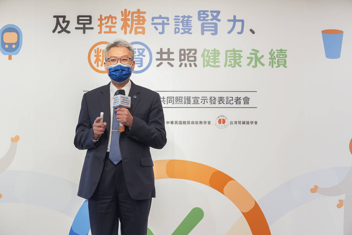 中華民國糖尿病學會黃建寧理事長指出，糖尿病是造成腎病變的重要原因 