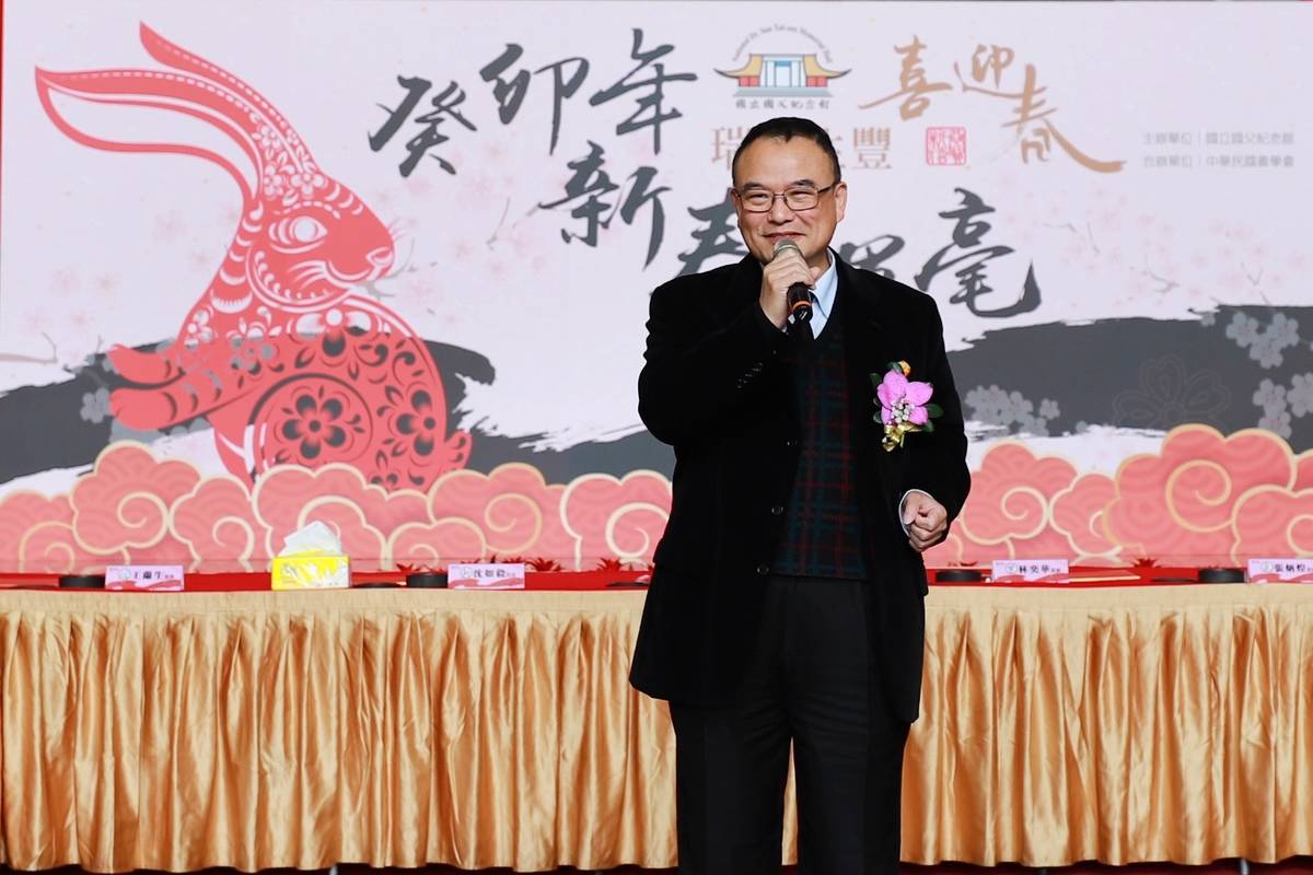 文化部政務次長蕭宗煌表示，國館的新春揮毫活動象徵新年的開始，非常有意義