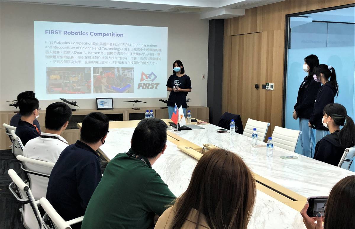 崇光高中FRC團隊至敏鈞精密有限公司報告團隊需求
