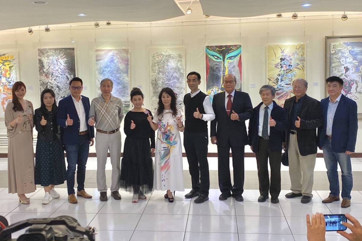 「日新越藝」2023孟昭光畫展即日起到2/12於國父紀念館3樓德明藝廊展出