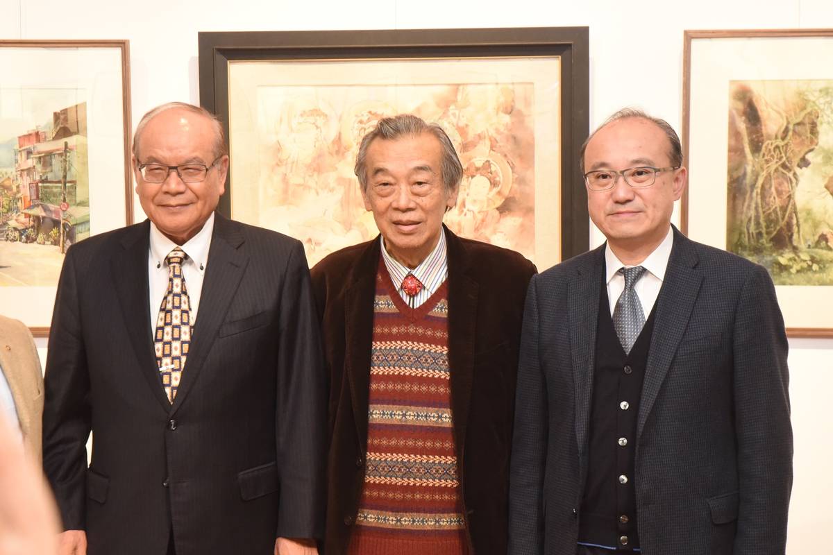 陳陽春老師（中）2019年出席國立國父紀念館華陽獎開幕式（國父紀念館提供）