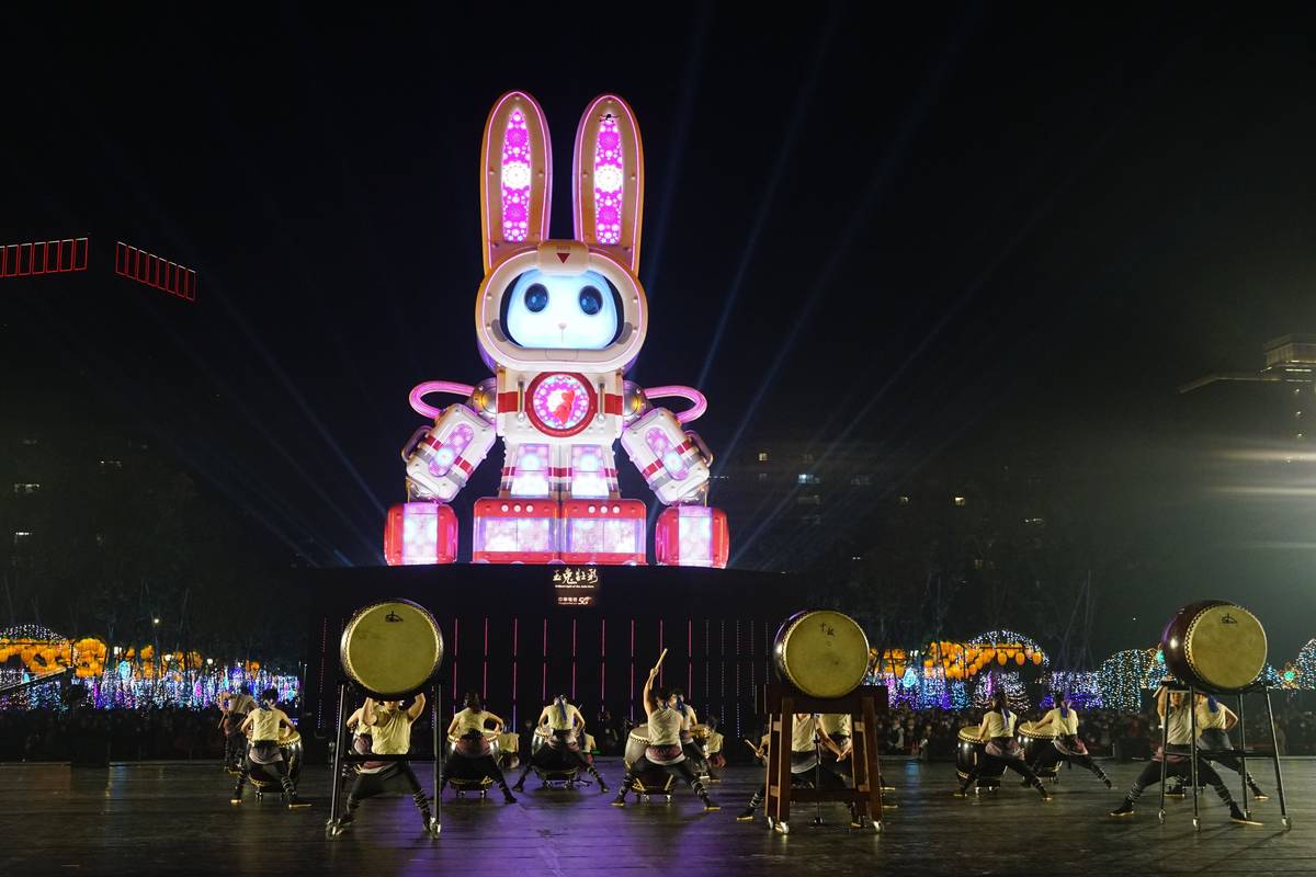 2023臺灣燈會主燈「玉兔壯彩」