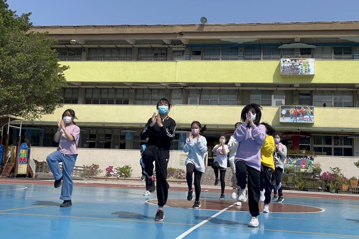 富安國小同學表示，雖然練舞很辛苦，但大家仍朝著共同的目標邁進