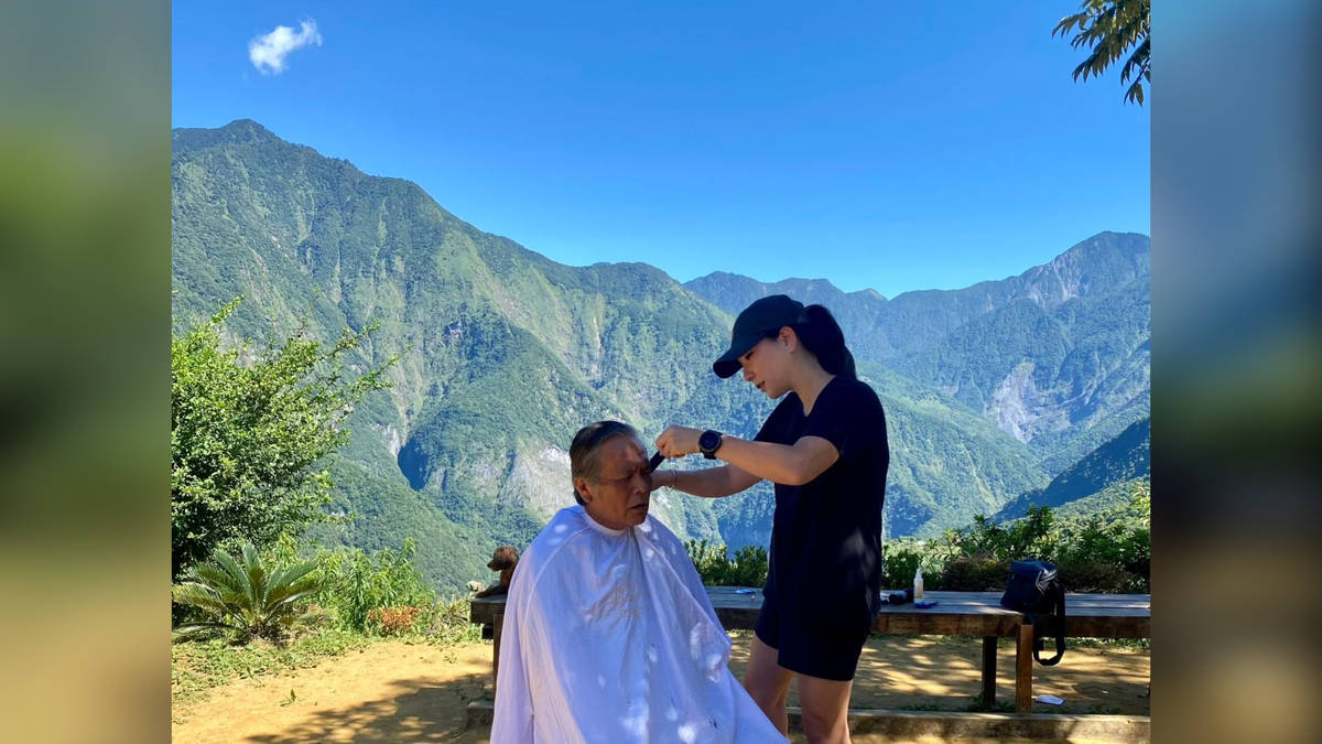 爬百岳的髮型師——張立欣（圖由張立欣提供）