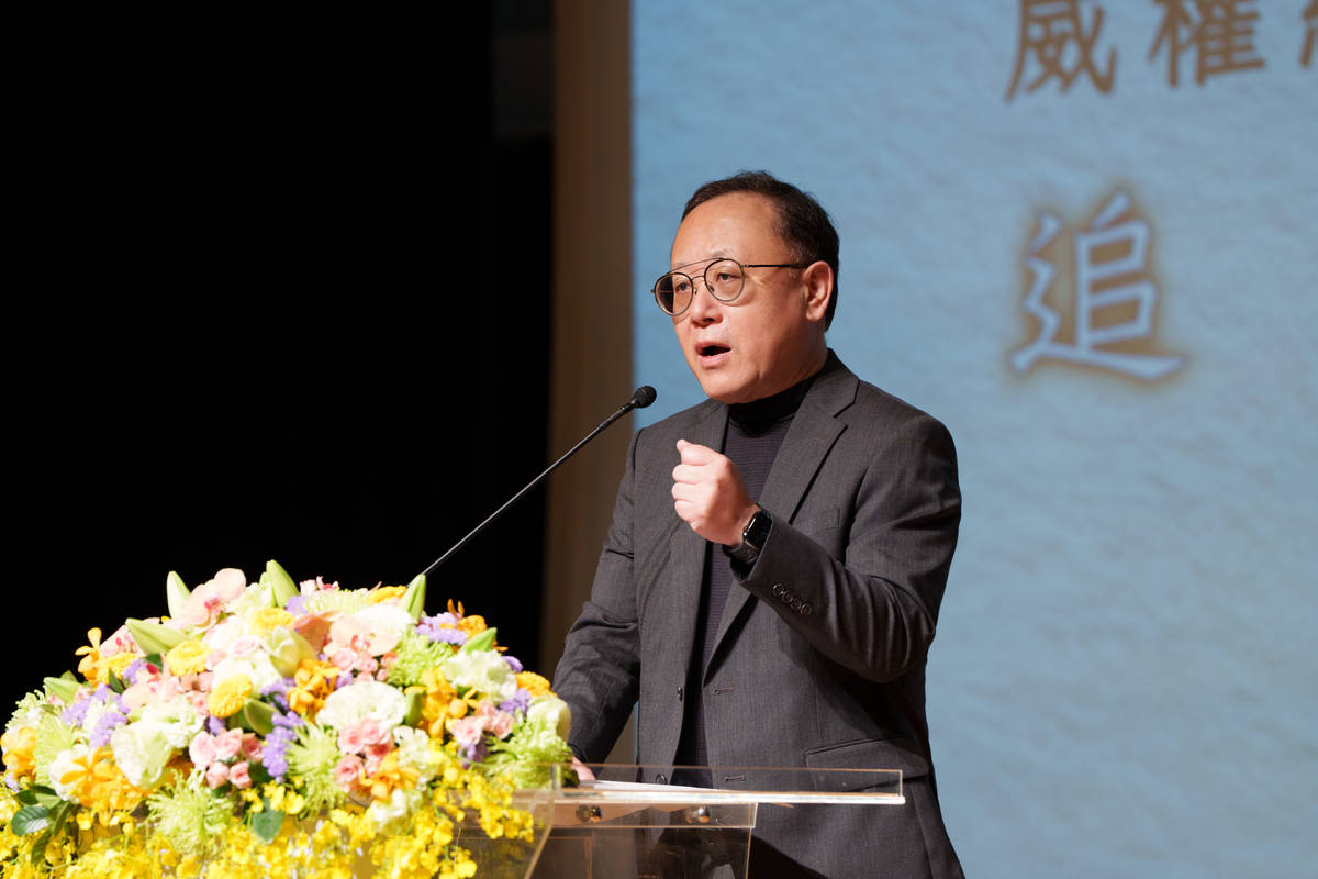 文化部長史哲強調將透過各種形式的推廣，讓社會及下一代能夠更加理解、體認及記取白色恐怖的歷史 (人權館提供)