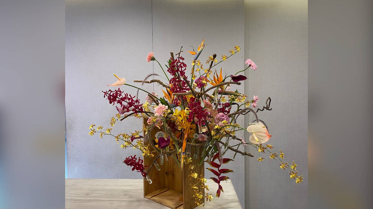 林奕篁花藝作品（照片由林奕篁提供）