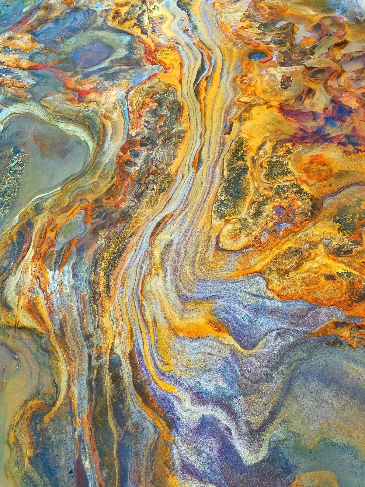 林添福，〈煉石(5)〉，2020，噴墨輸出，120×90公分，藝術家授權 (文化部提供)