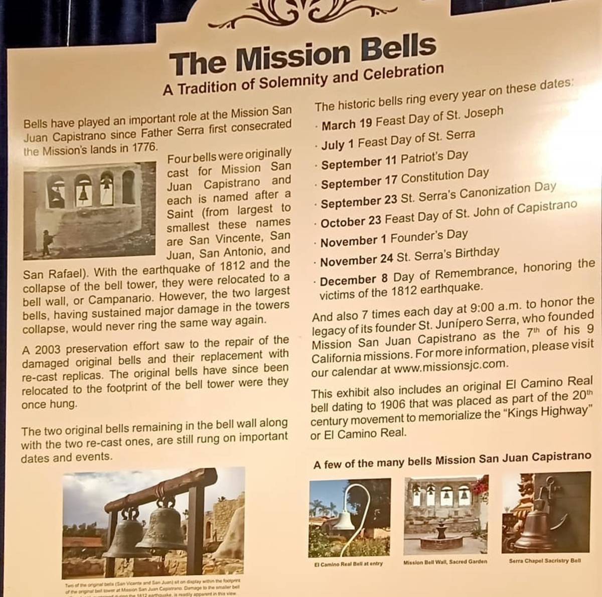加州朝聖之路教堂門口都會有一個Mission Bell的造型遺址