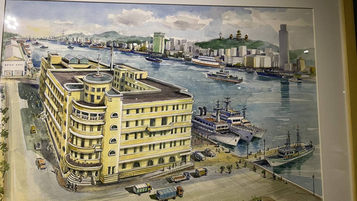基隆海港大樓全景鳥瞰透視圖_長榮海事博物館提供