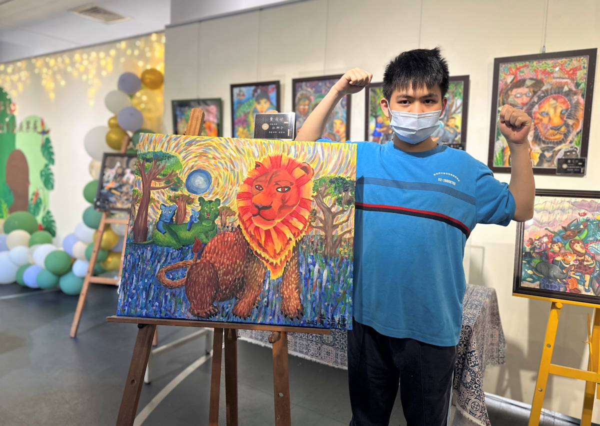 新北特校黃清棣作品用色大膽 色彩豐富