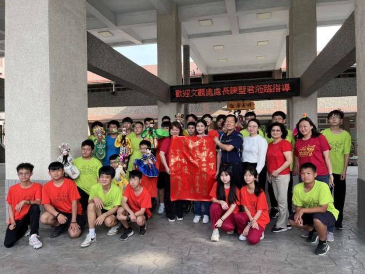 西螺國中以「列國誌──孫臏下天台」獲得傳統偶戲類布袋戲組特優（圖源：雲林縣政府）