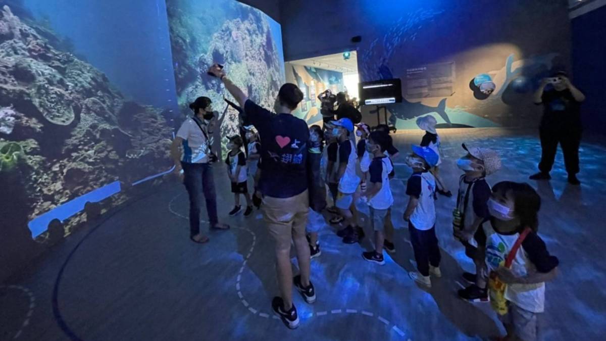 海科館內的展示與研究成果也是幼兒園孩子探索的主題