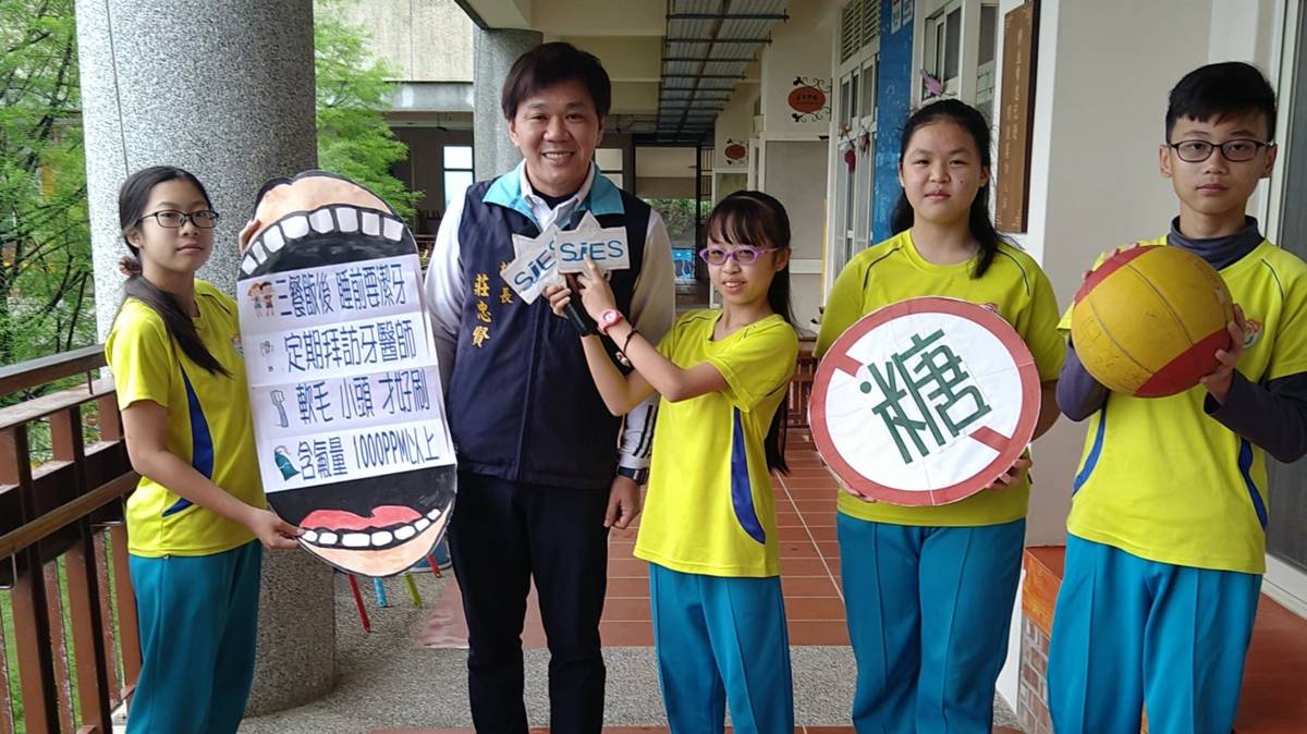 「110學年度校園健康主播競賽-校園健康除三害」第二名-苗栗縣後龍鎮溪洲國小-校長參與影片拍攝，推廣效果更加分