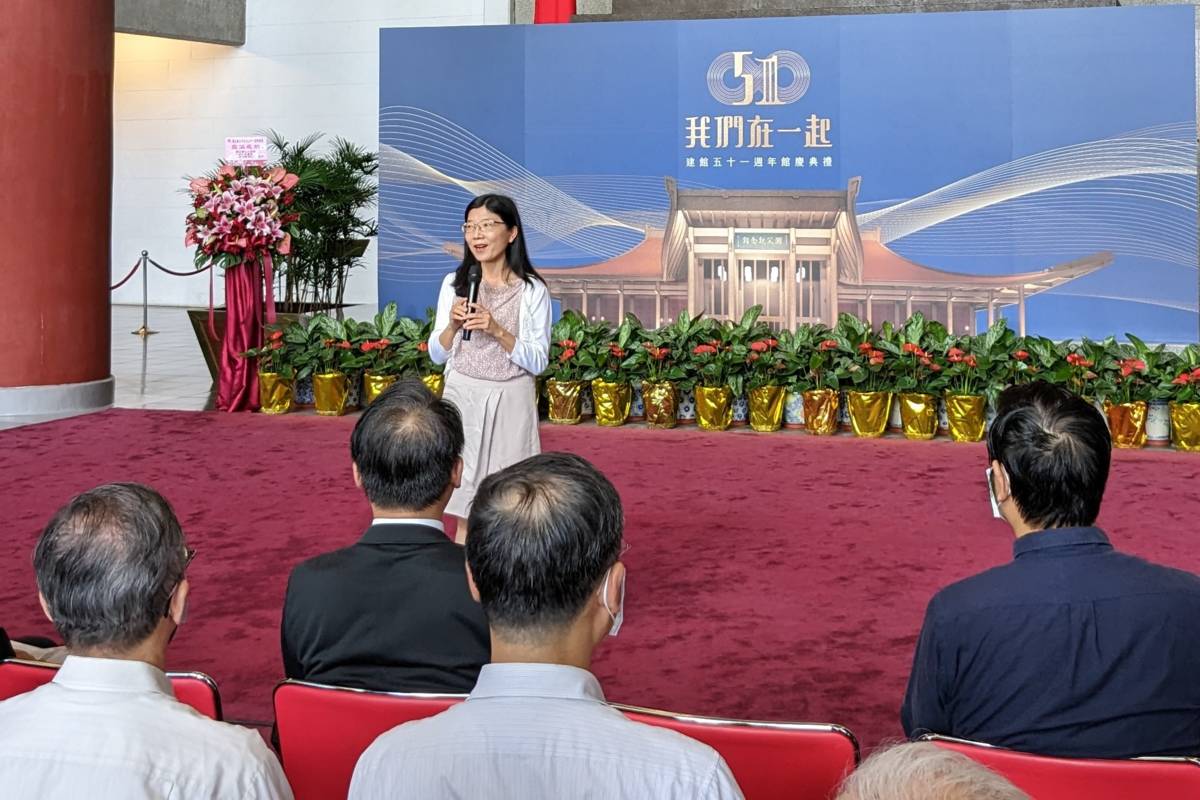 陽明教養院廖秋芬院長感謝國館提供工作機會給院內身心障礙院生