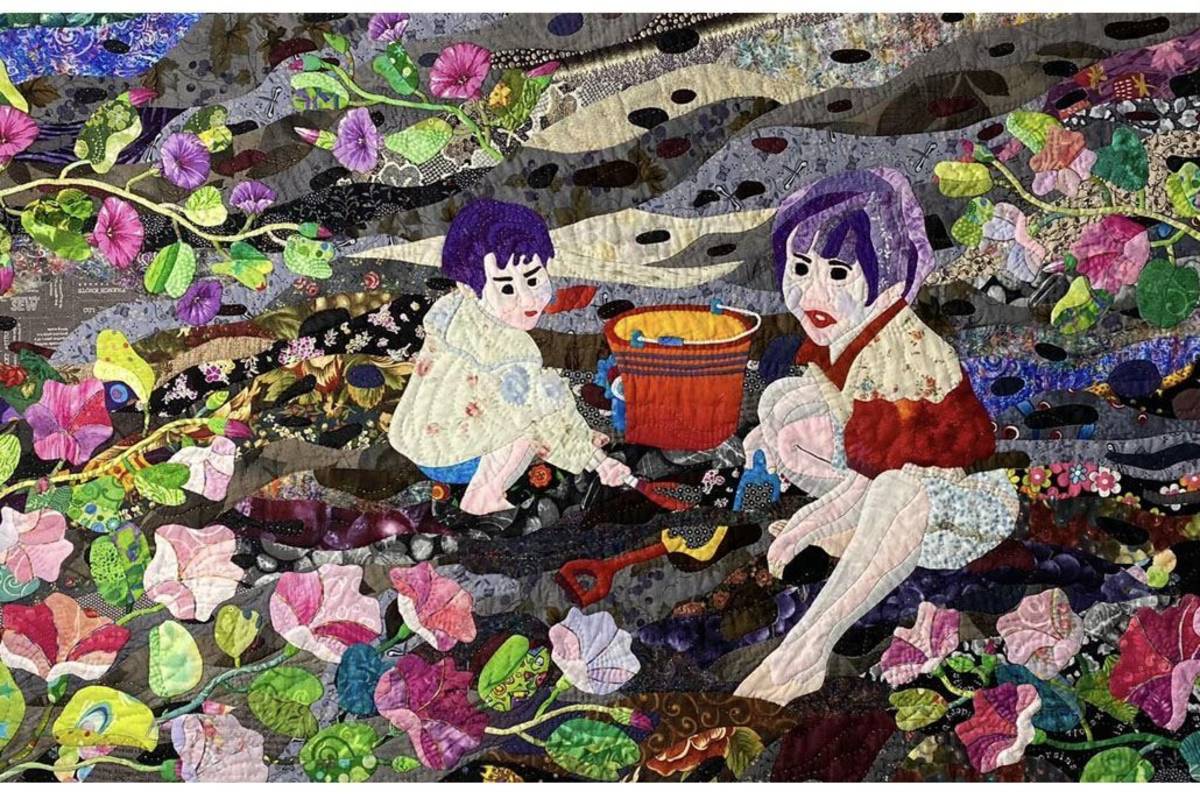 參展作品之一「雞蛋花」（圖片來源：苗栗縣政府文化觀光局）